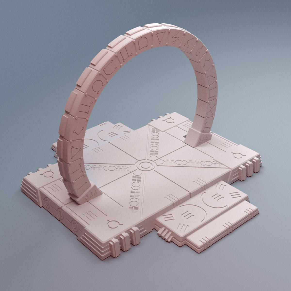 Grimdark NekroWorld Terrain Bundle – 13 Sci-Fi Tomb World Pieces (28mm/40mm) - Northern Foundry