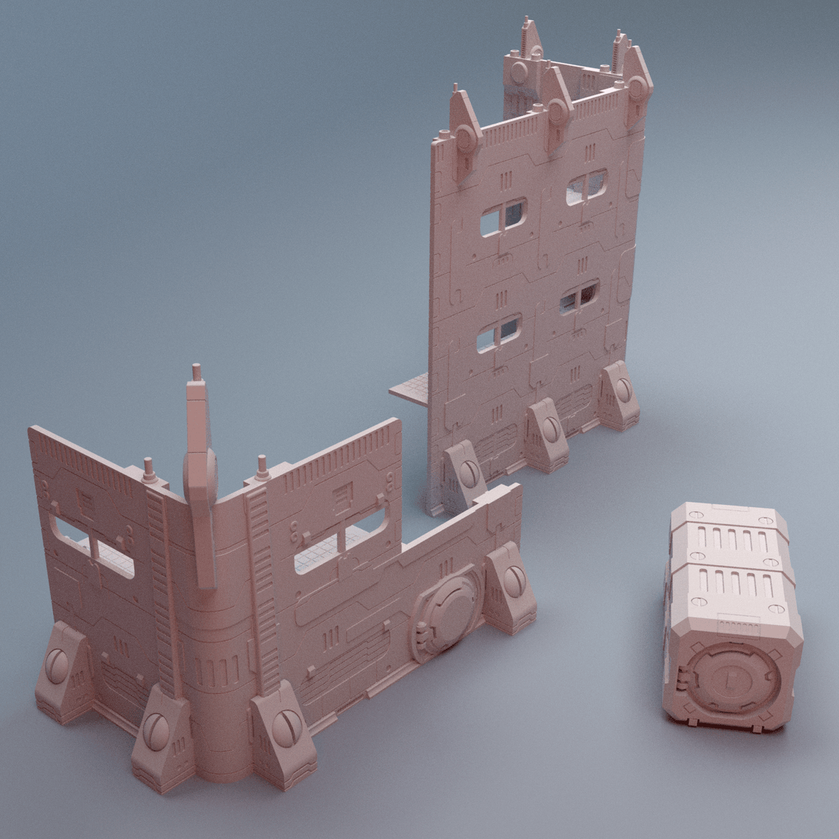 Grimdark Tournament Terrain Collection – Tertius, NekroWorld & Stratum WTC Sets (28mm/32mm/40mm) - Northern Foundry