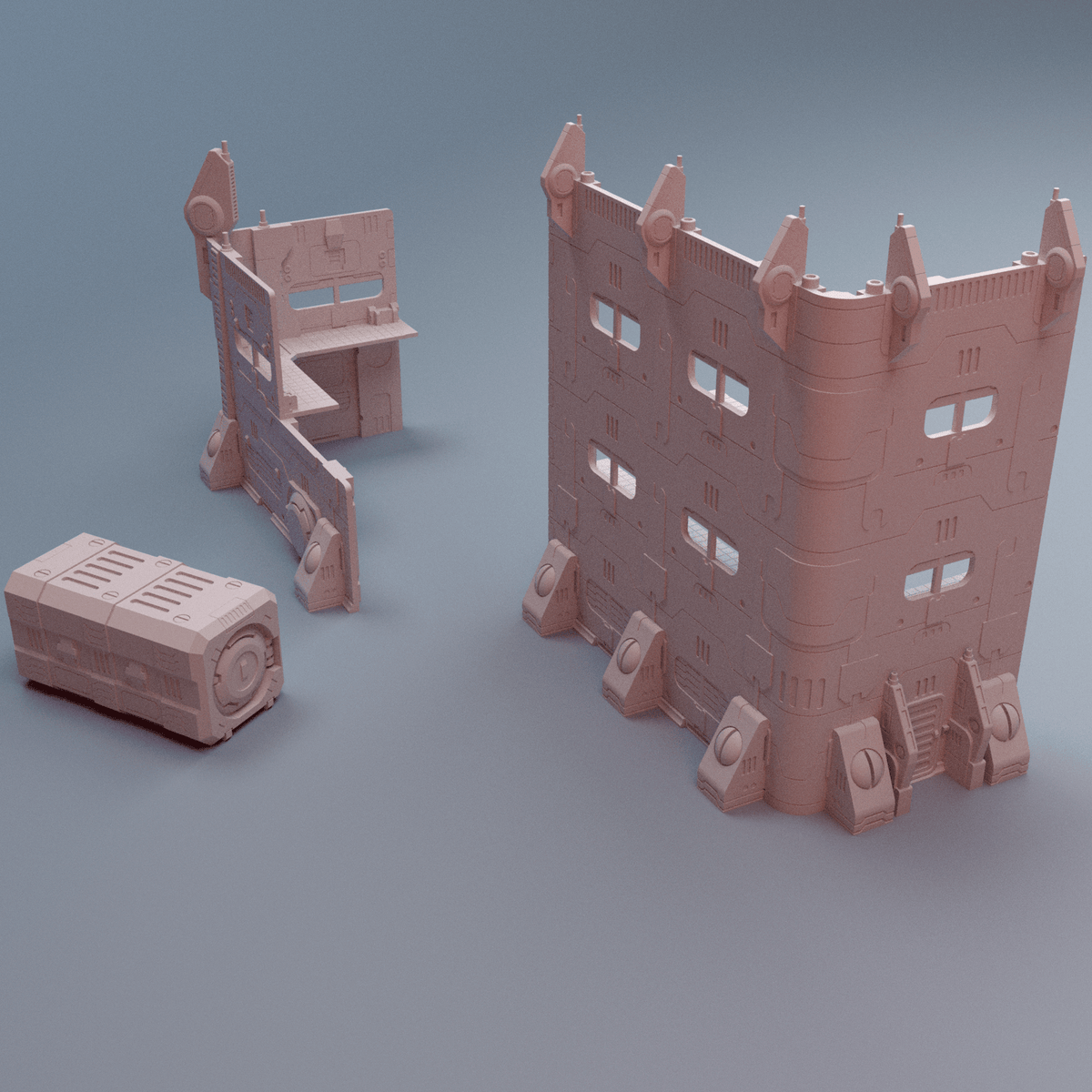 Grimdark Tournament Terrain Collection – Tertius, NekroWorld & Stratum WTC Sets (28mm/32mm/40mm) - Northern Foundry