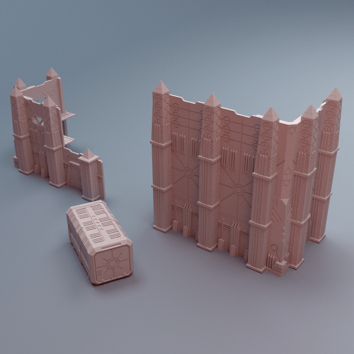 Grimdark Tournament Terrain Collection – Tertius, NekroWorld & Stratum WTC Sets (28mm/32mm/40mm) - Northern Foundry