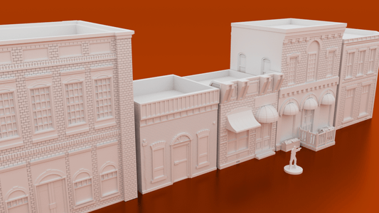 Groveham Town Bundle – 6-Piece Smalltown USA Terrain (28mm) - Northern Foundry