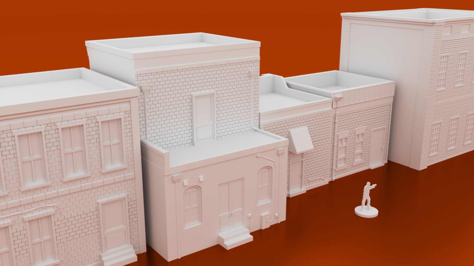 Groveham Town Bundle – 6-Piece Smalltown USA Terrain (28mm) - Northern Foundry