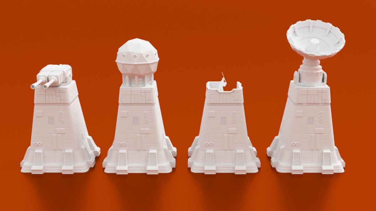Halcyon Terminal Expansion – HT Alpha 1, Alpha 2 Objective Room & Colony Comms Tower (28mm/32mm/40mm) - Northern Foundry
