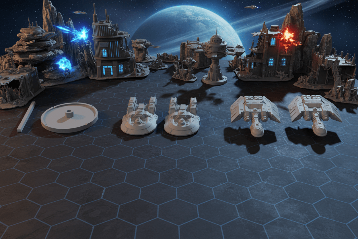 Heavy Hitters — Heavy Cruiser Reinforcement Pack — Fat Dragon Games — Battlefront Valkyrie