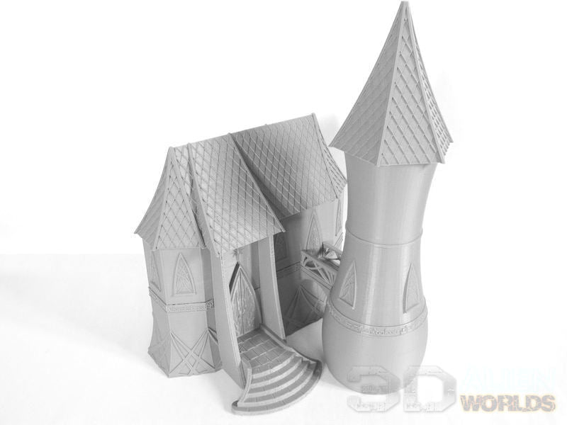 High Elf House & Tower – Elven Fantasy Building (28mm/32mm/40mm) - Northern Foundry