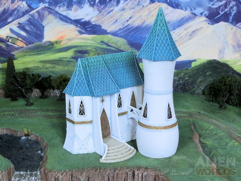 High Elf House & Tower – Elven Fantasy Building (28mm/32mm/40mm) - Northern Foundry