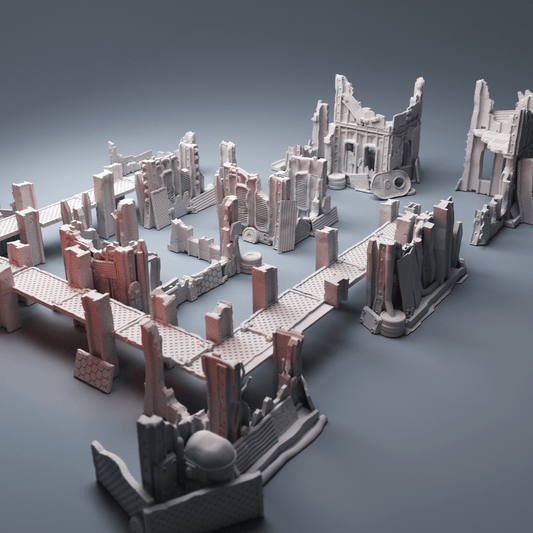 Junktown Ruins Settlement — Grimdark Scrap City Bundle - Northern Foundry
