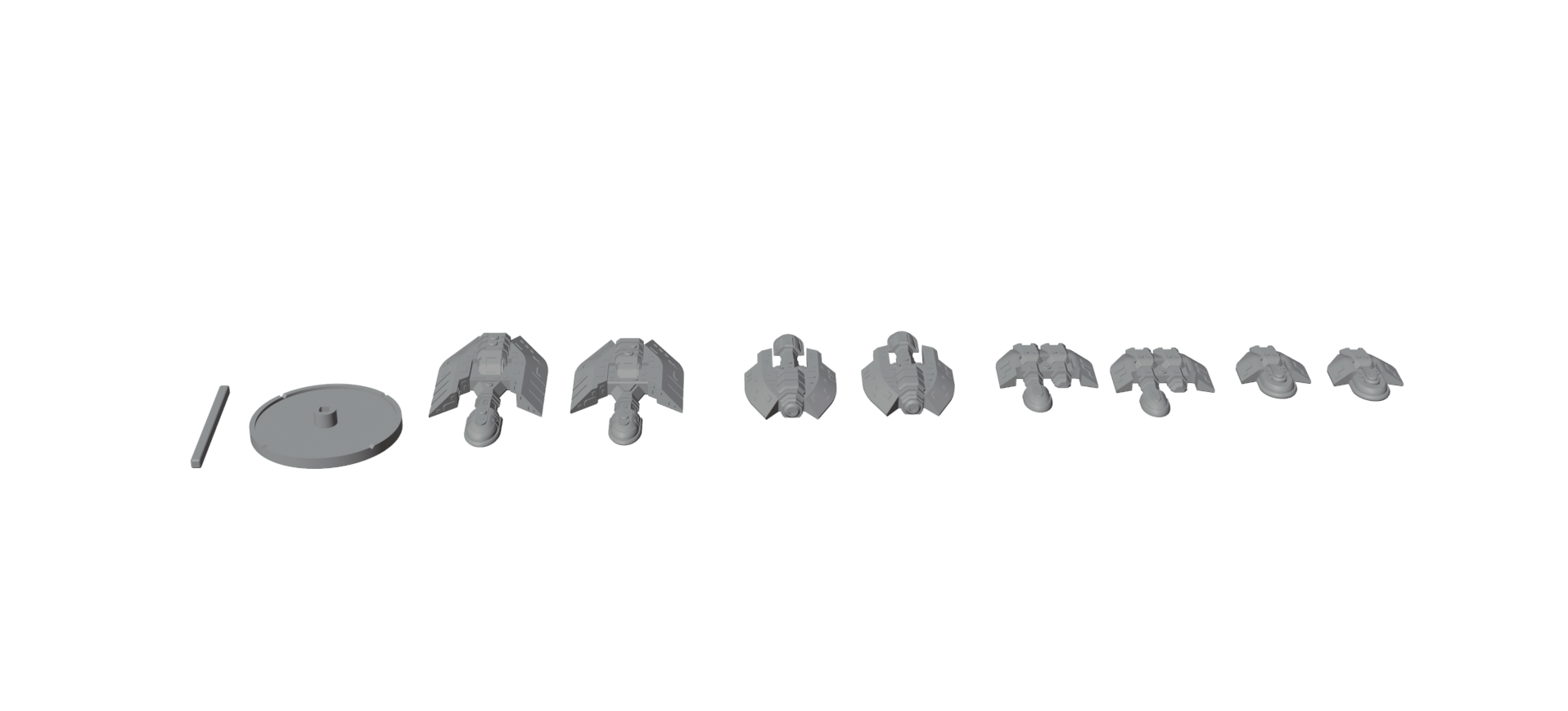 Kurgun Titan Fleet — Space Combat Miniatures — Fat Dragon Games — Battlefront Valkyrie