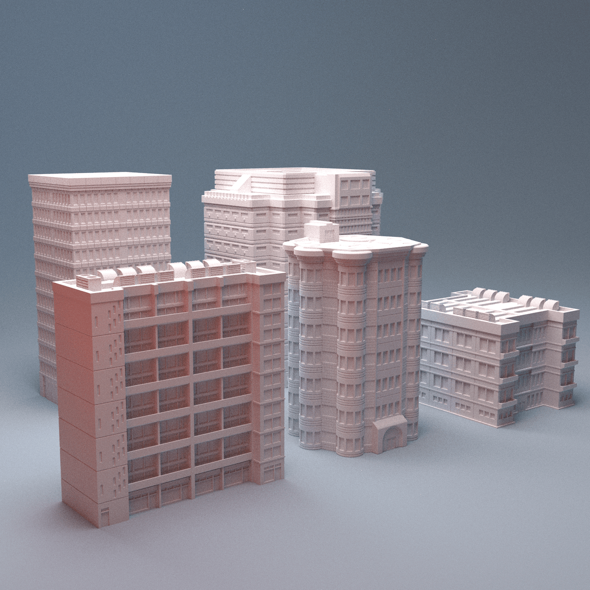 Mecha City Metropolis Skyline – 25 Building 6mm Sci-Fi Cityscape Bundle - Northern Foundry