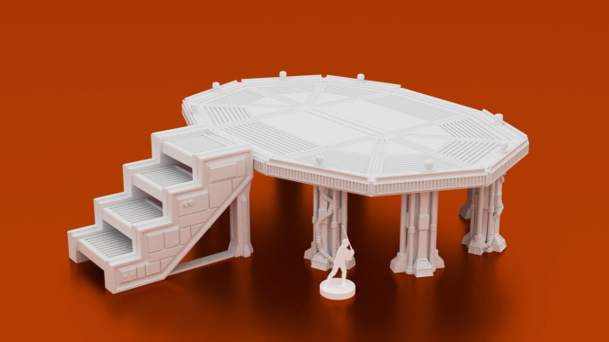 MidRim City Phase 1 Bundle – 7 Sci-Fi Buildings (28mm/34mm, Star Wars Legion) - Northern Foundry