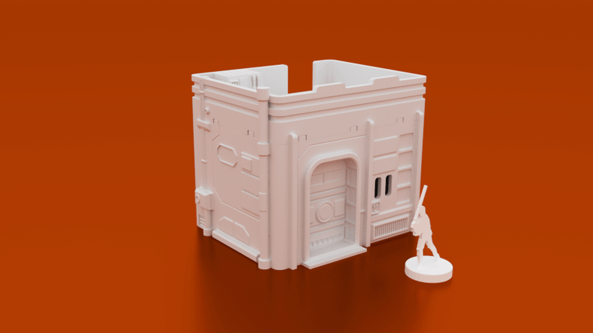 MidRim City Phase 1 Bundle – 7 Sci-Fi Buildings (28mm/34mm, Star Wars Legion) - Northern Foundry