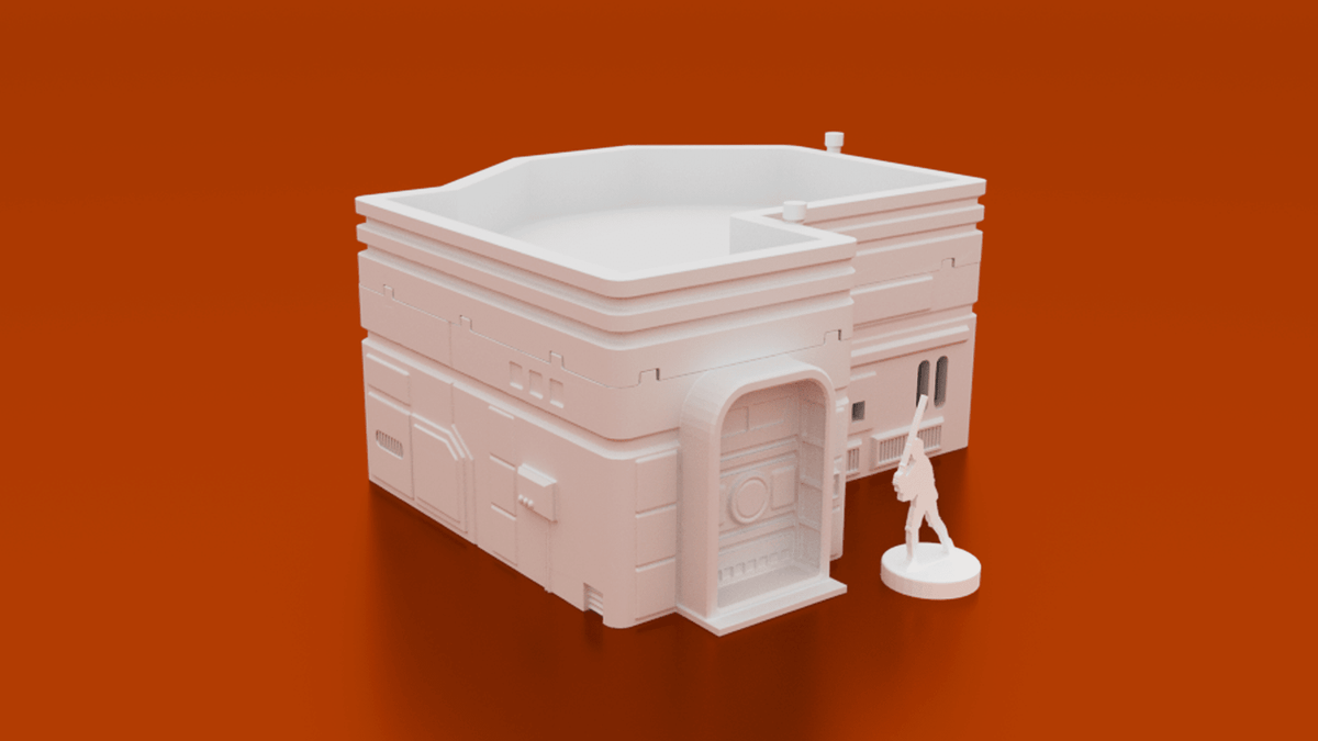 MidRim City Phase 1 Bundle – 7 Sci-Fi Buildings (28mm/34mm, Star Wars Legion) - Northern Foundry