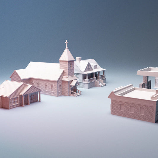 Urban Farm Barn tabletop terrain building