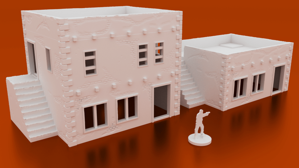 Modern Warfare Middle Eastern Combat Zone — FOB, Market &amp; Compound Terrain (28mm/32mm/40mm) - Northern Foundry