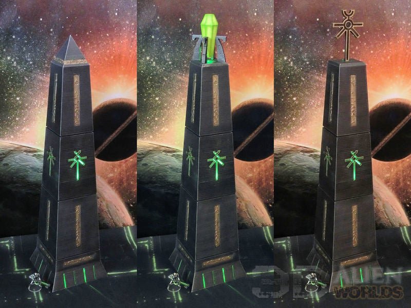 Necrontyr Energy Core & Warp Portal Bundle – Alien Tech Terrain (28mm/32mm/40mm) - Northern Foundry