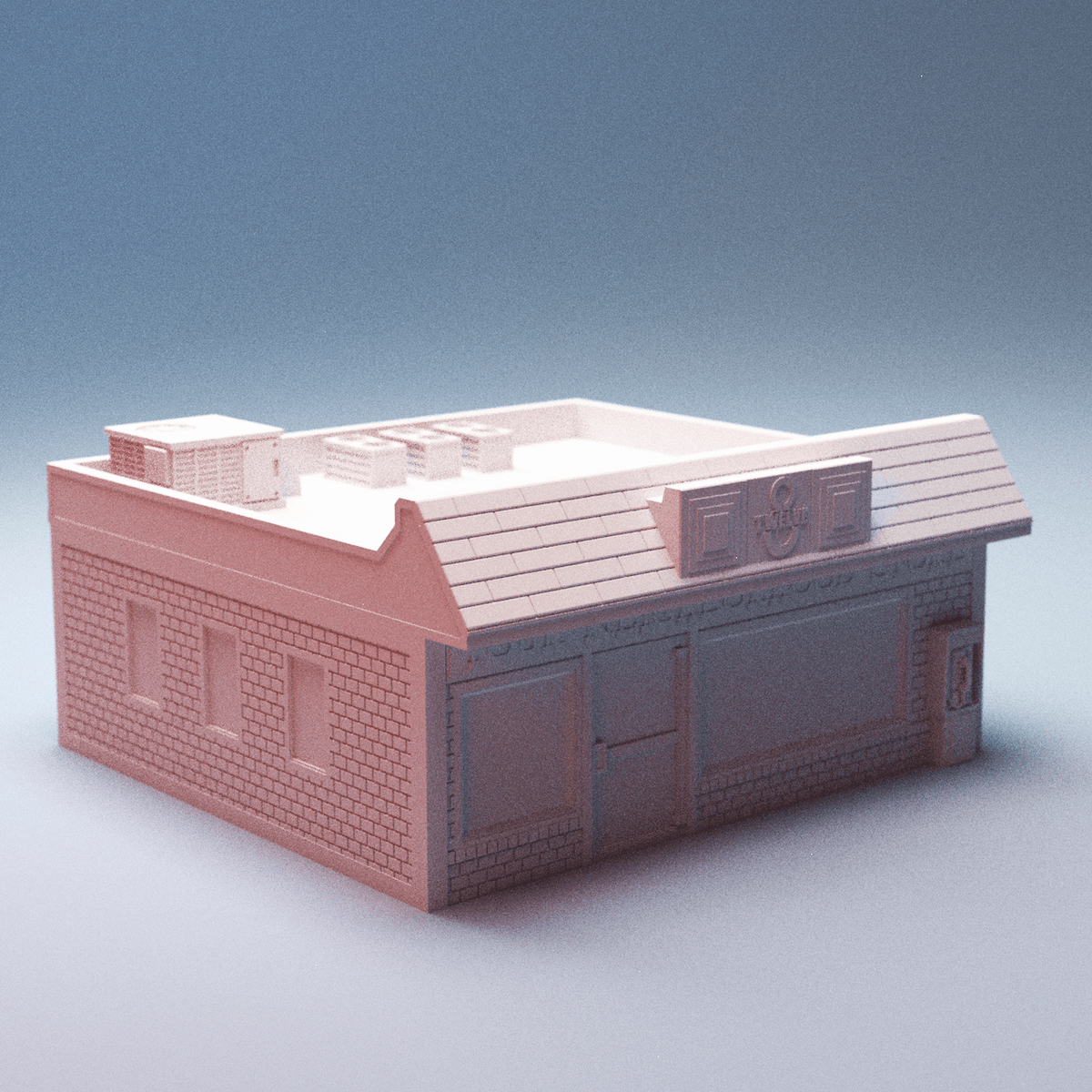 Neighborhood Services Block — 6-Building Urban Storefront Terrain Set (28mm/32mm/40mm) - Northern Foundry