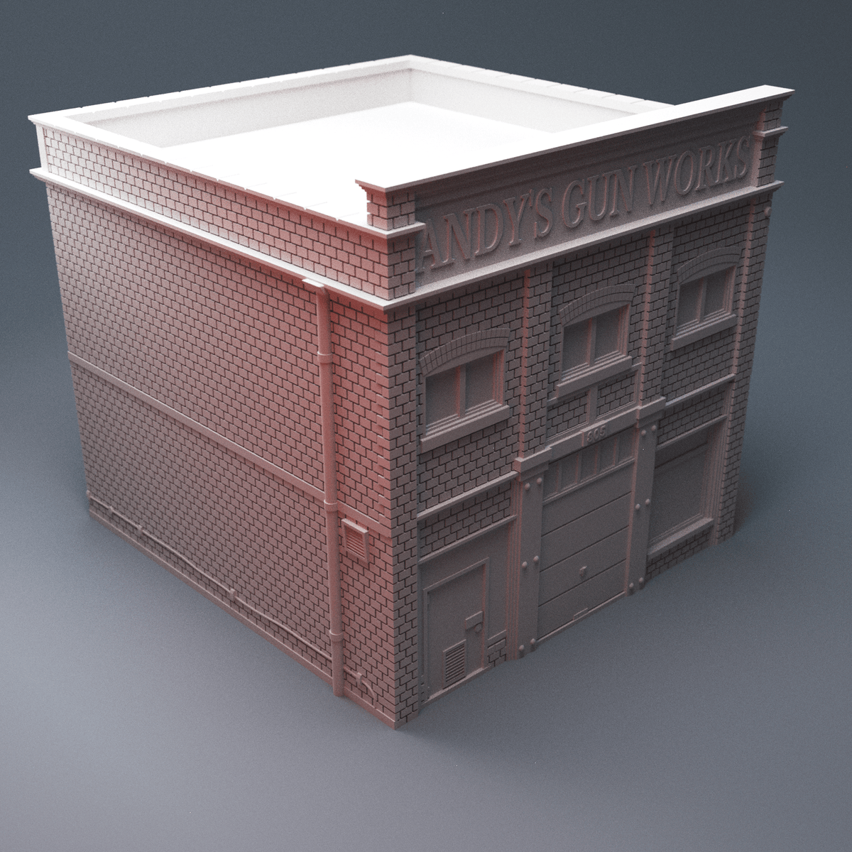 Neighborhood Services Block — 6-Building Urban Storefront Terrain Set (28mm/32mm/40mm) - Northern Foundry