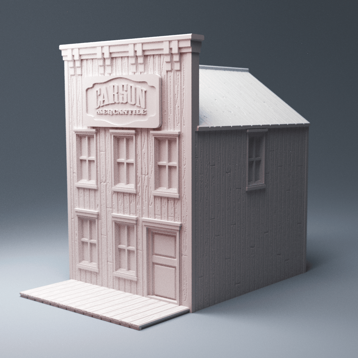 Old West Town Terrain Bundle – 6 Wild West Buildings (28mm, Dead Man's Hand) - Northern Foundry