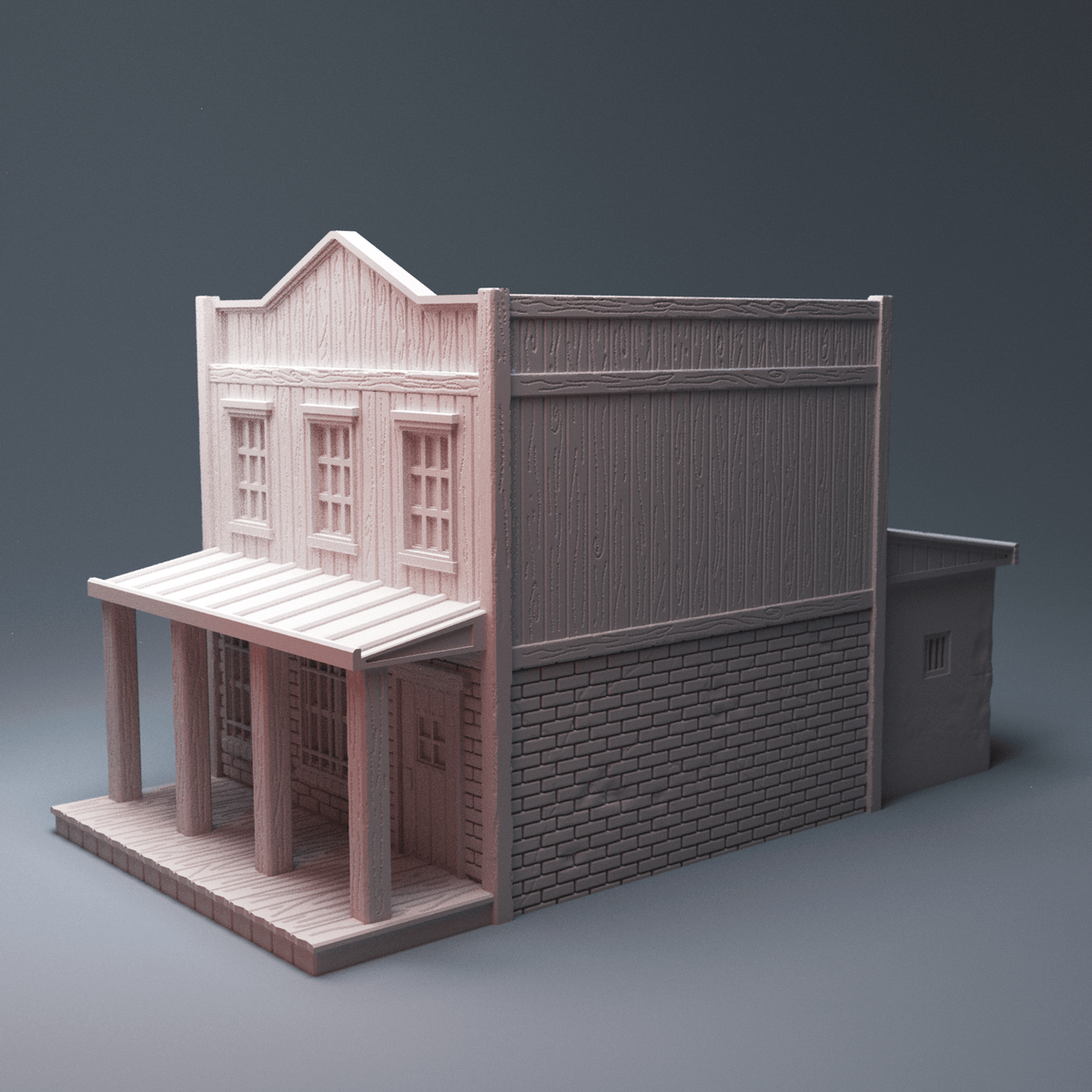 Old West Town Terrain Bundle – 6 Wild West Buildings (28mm, Dead Man's Hand) - Northern Foundry