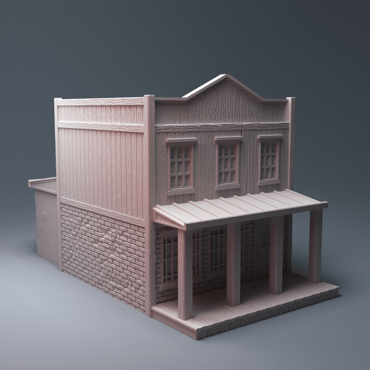 Old West Town Terrain Bundle – 6 Wild West Buildings (28mm, Dead Man's Hand) - Northern Foundry