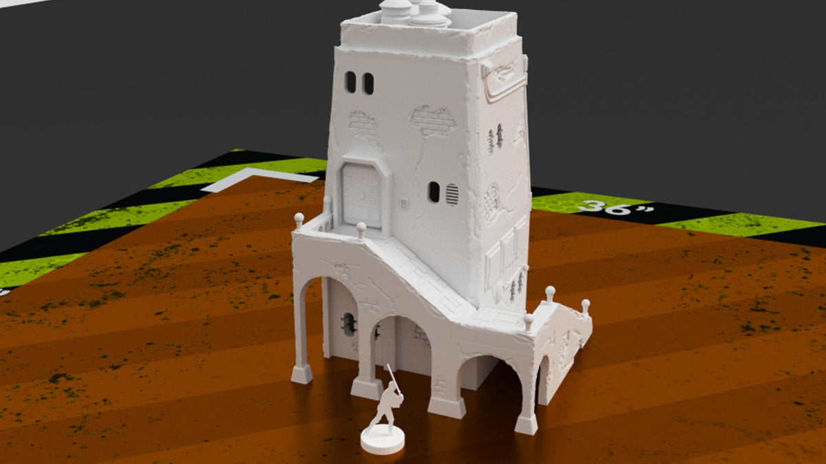 Pilgrim City Bundle – 7 Sci-Fi Holy City Buildings incl. Governor's Building (28mm/32mm/40mm) - Northern Foundry