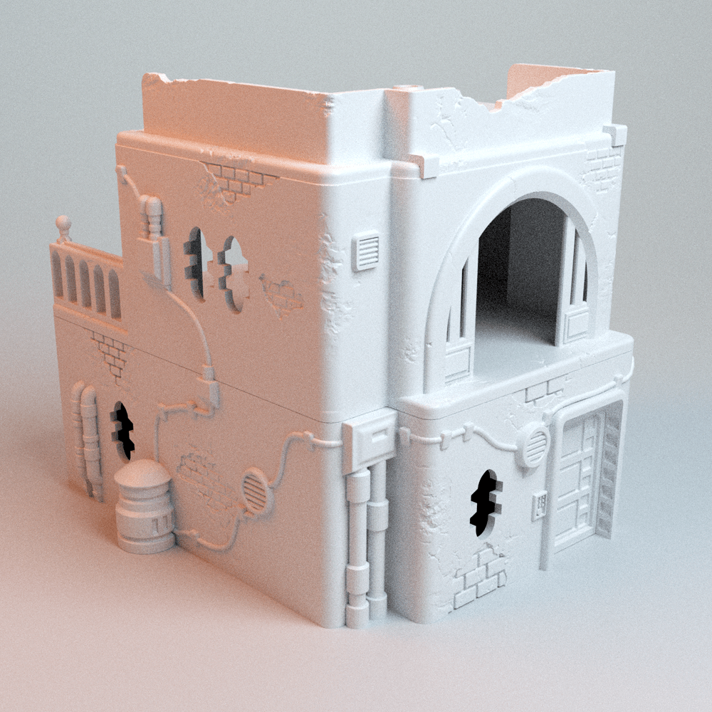 Pilgrim City Mega Terrain Bundle – 11 Sci-Fi Holy City Structures (28mm/40mm) - Northern Foundry