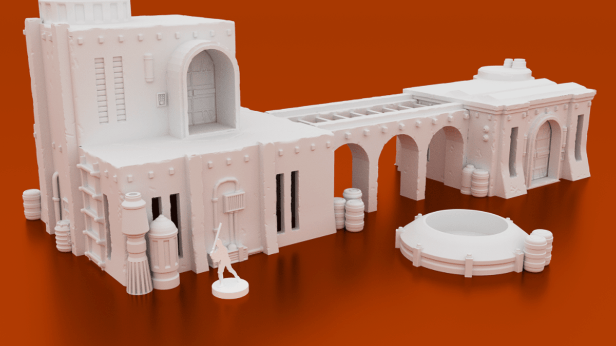 Pilgrim City Mega Terrain Bundle – 11 Sci-Fi Holy City Structures (28mm/40mm) - Northern Foundry