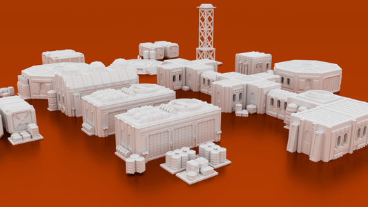 Protectorate Colony Forward Base – 15mm Sci-Fi Outpost, Tank Company &amp; Travel Battle Set - Northern Foundry