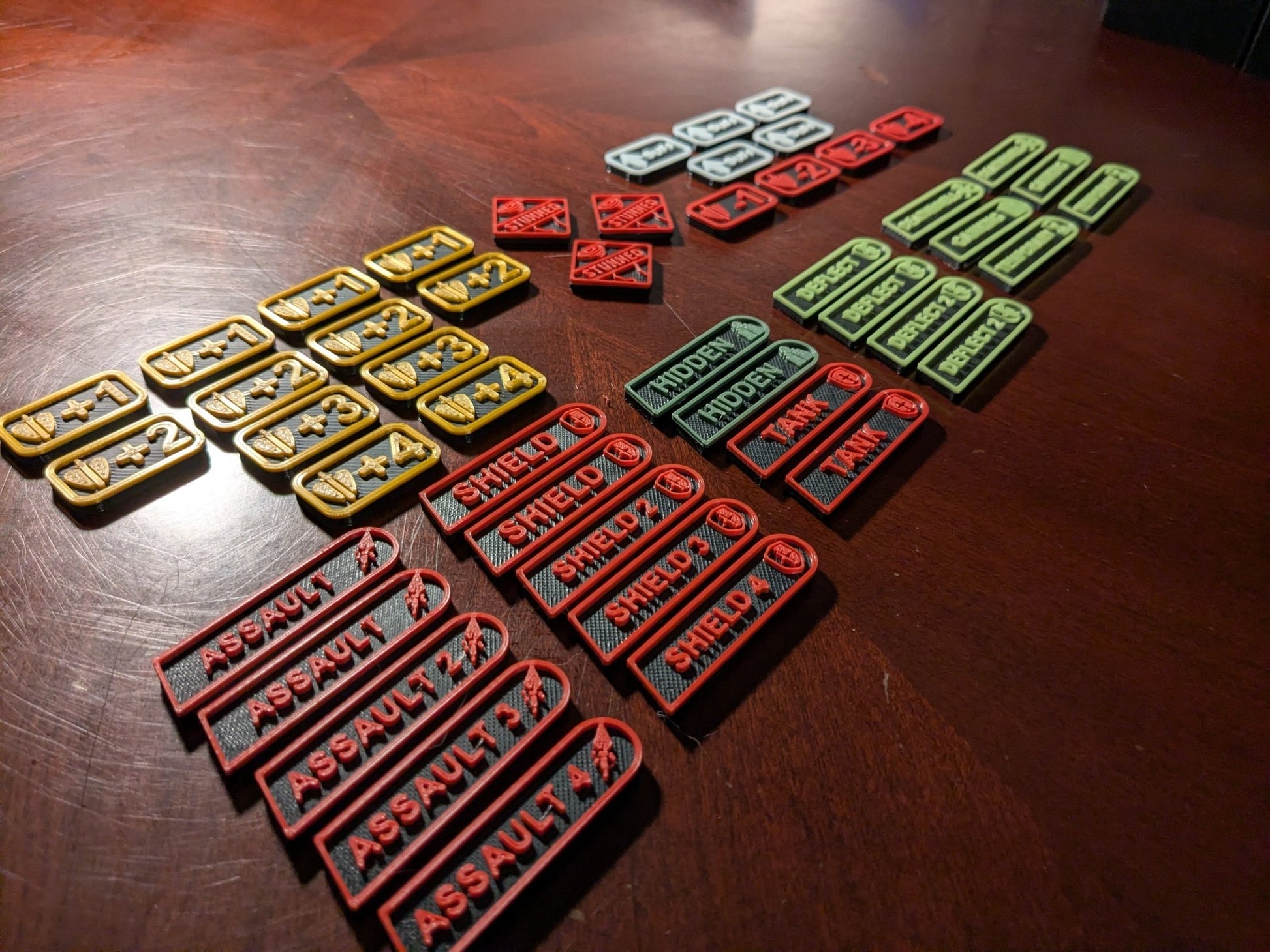 RIFTBOUND TCG-Compatible 48 Token Set (Unofficial) — Stun, Buff, Keywords, & Damage Modifiers w/ Case