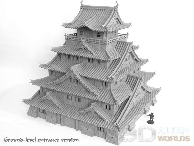 Samurai Castle Centrepiece – Feudal Japan Keep (28mm) - Northern Foundry