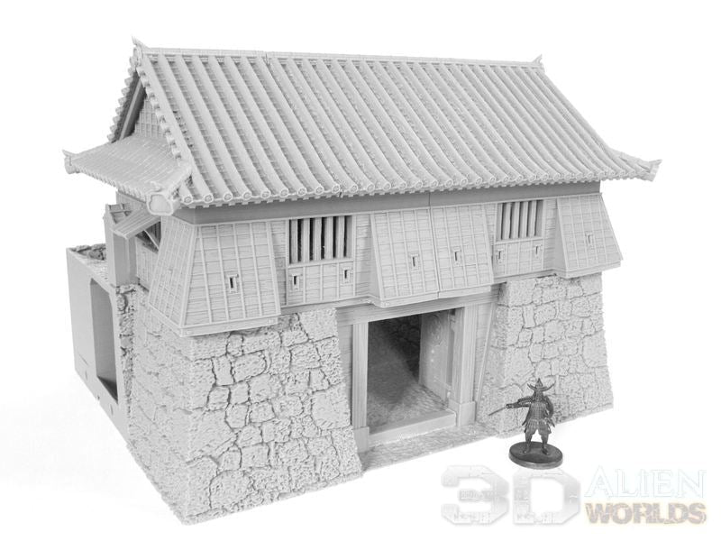 Samurai Castle Gatetower – Fortified Gate Terrain (28mm/32mm/40mm) - Northern Foundry