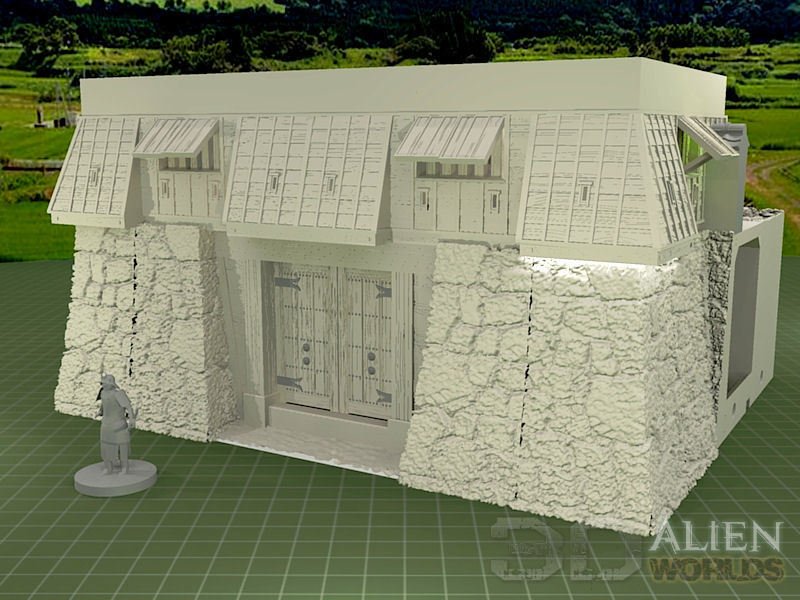 Samurai Castle Gatetower – Fortified Gate Terrain (28mm/32mm/40mm) - Northern Foundry