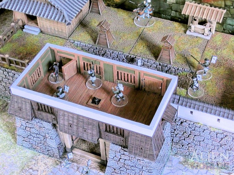 Samurai Castle Gatetower – Fortified Gate Terrain (28mm/32mm/40mm) - Northern Foundry
