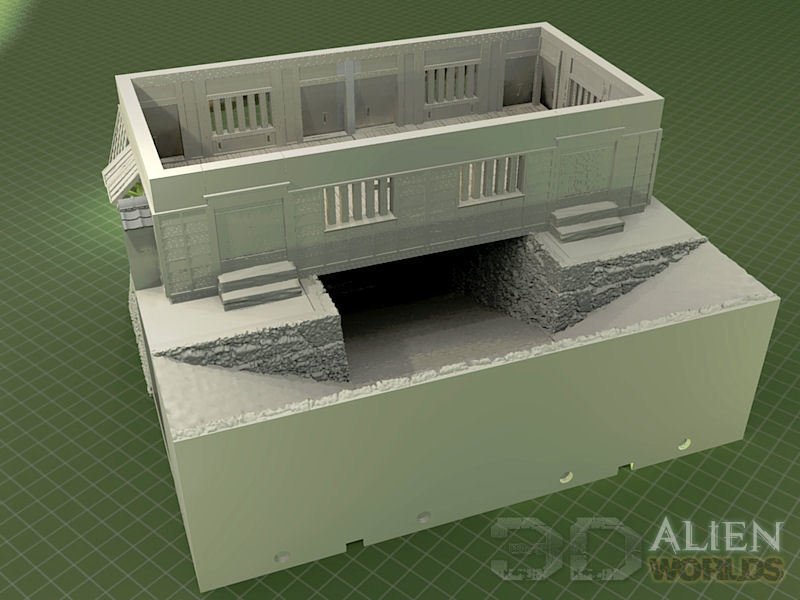 Samurai Castle Gatetower – Fortified Gate Terrain (28mm/32mm/40mm) - Northern Foundry