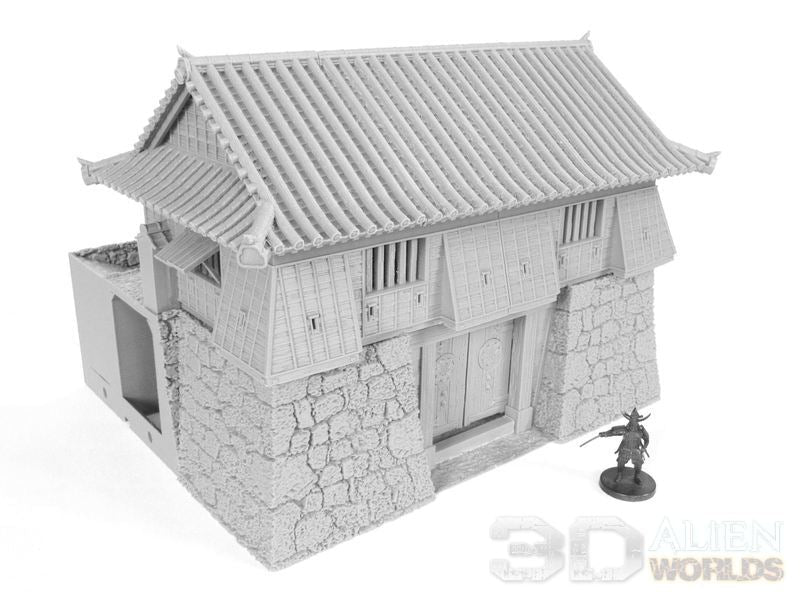 Samurai Castle Gatetower – Fortified Gate Terrain (28mm/32mm/40mm) - Northern Foundry