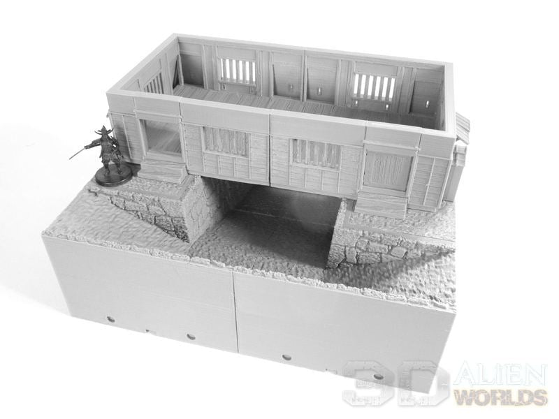 Samurai Castle Gatetower – Fortified Gate Terrain (28mm/32mm/40mm) - Northern Foundry