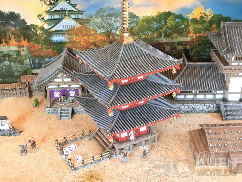 Samurai Dice Tower Pagoda – Functional Tabletop Dice Tower (28mm/32mm/40mm) - Northern Foundry