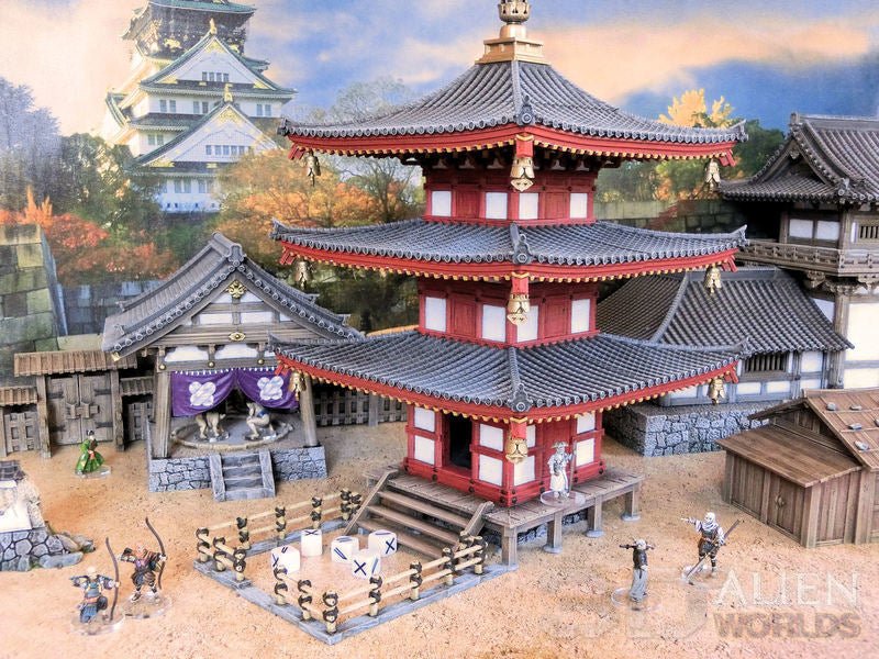 Samurai Dice Tower Pagoda – Functional Tabletop Dice Tower (28mm/32mm/40mm) - Northern Foundry
