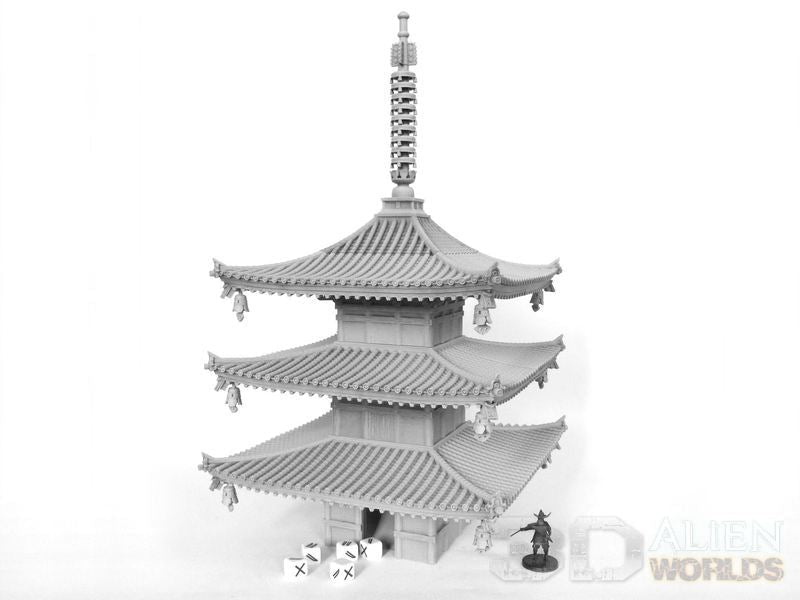 Samurai Dice Tower Pagoda – Functional Tabletop Dice Tower (28mm/32mm/40mm) - Northern Foundry