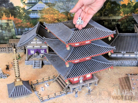 Samurai Dice Tower Pagoda – Functional Tabletop Dice Tower (28mm/32mm/40mm) - Northern Foundry