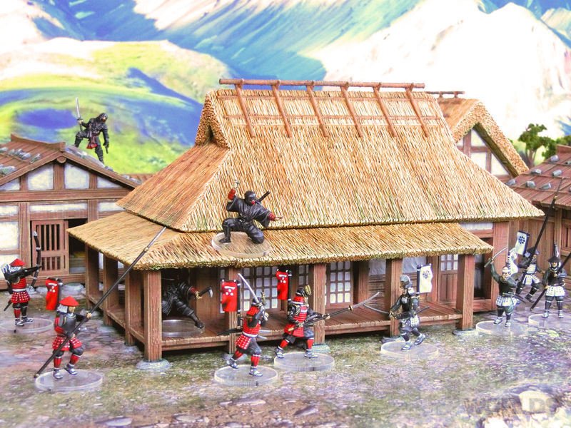 Samurai Farmhouses – Feudal Japan Rural Buildings (28mm/32mm/40mm) - Northern Foundry