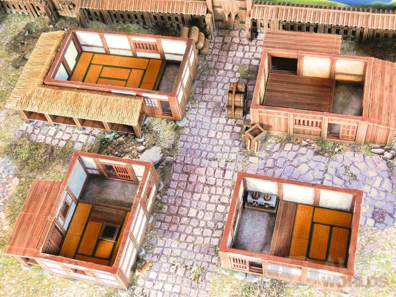Samurai Farmhouses – Feudal Japan Rural Buildings (28mm/32mm/40mm) - Northern Foundry