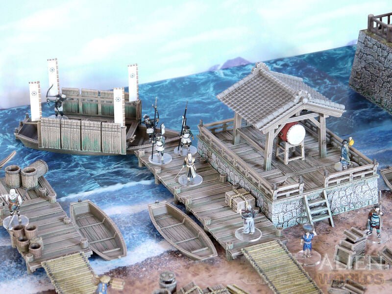 Samurai Fishing Village – Coastal Set (28mm/32mm/40mm) - Northern Foundry