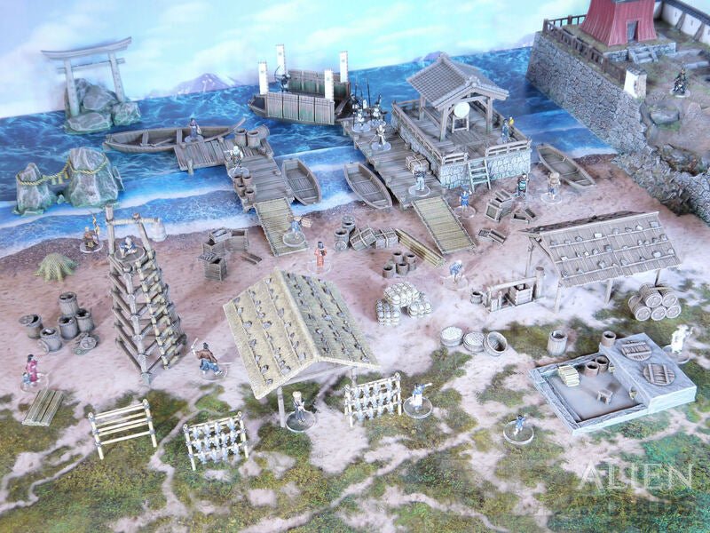 Samurai Fishing Village – Coastal Set (28mm/32mm/40mm) - Northern Foundry