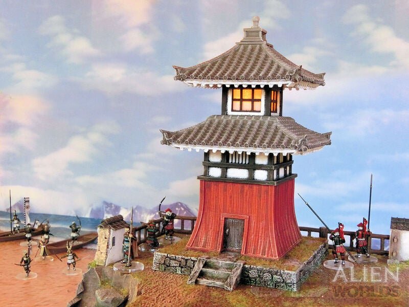 Samurai Lighthouse – Coastal Castle Terrain (28mm/32mm/40mm) - Northern Foundry