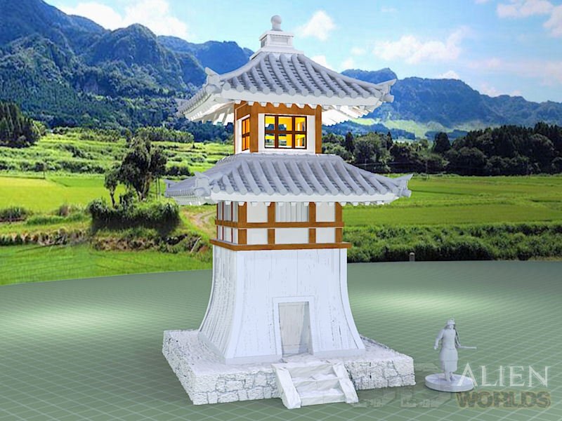 Samurai Lighthouse – Coastal Castle Terrain (28mm/32mm/40mm) - Northern Foundry