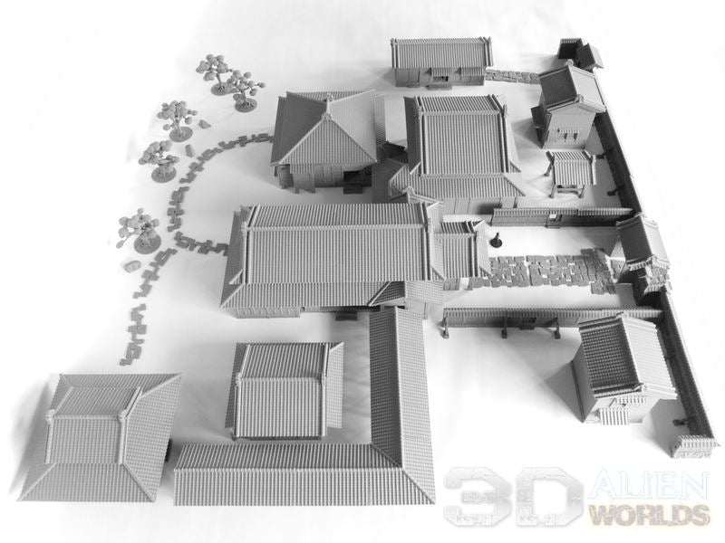 Samurai Lord's House – Sprawling Feudal Japanese Estate (28mm) - Northern Foundry