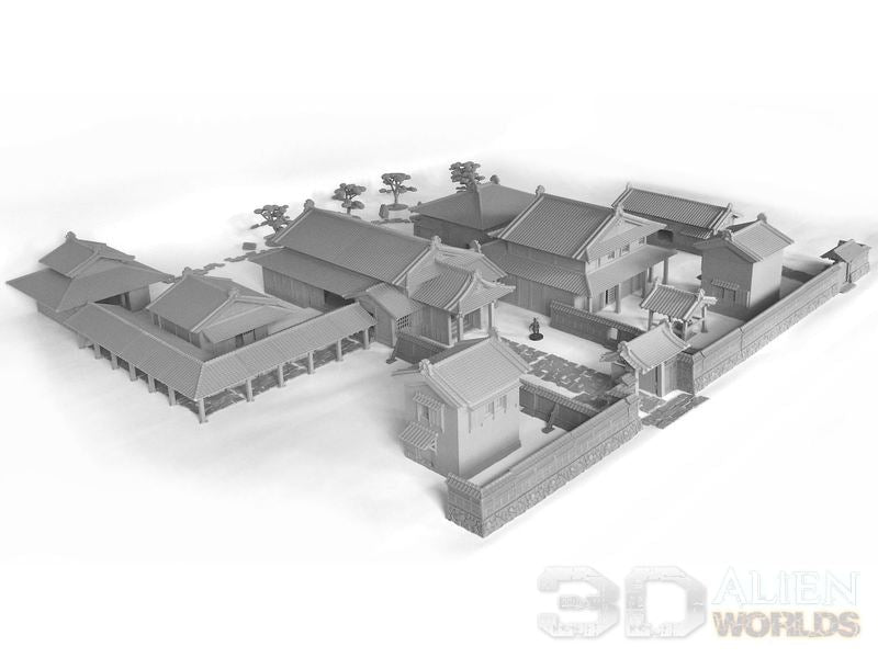 Samurai Lord's House – Sprawling Feudal Japanese Estate (28mm) - Northern Foundry