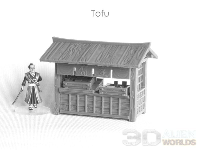 Samurai Market Stalls Set – Feudal Japan Street Market (28mm/32mm/40mm) - Northern Foundry