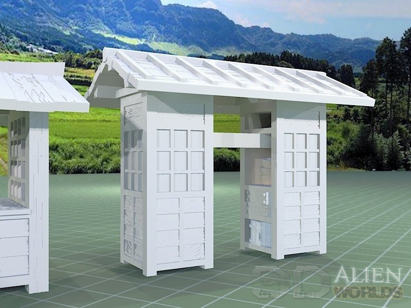 Samurai Market Stalls Set – Feudal Japan Street Market (28mm/32mm/40mm) - Northern Foundry